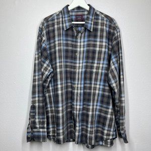 UNTUCKIT Plaid Casual Long Sleeve Shirt XXL